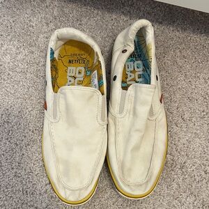 Outer Banks x Netflix Sperry Men's Cream Canvas Slip-On Boat Shoes